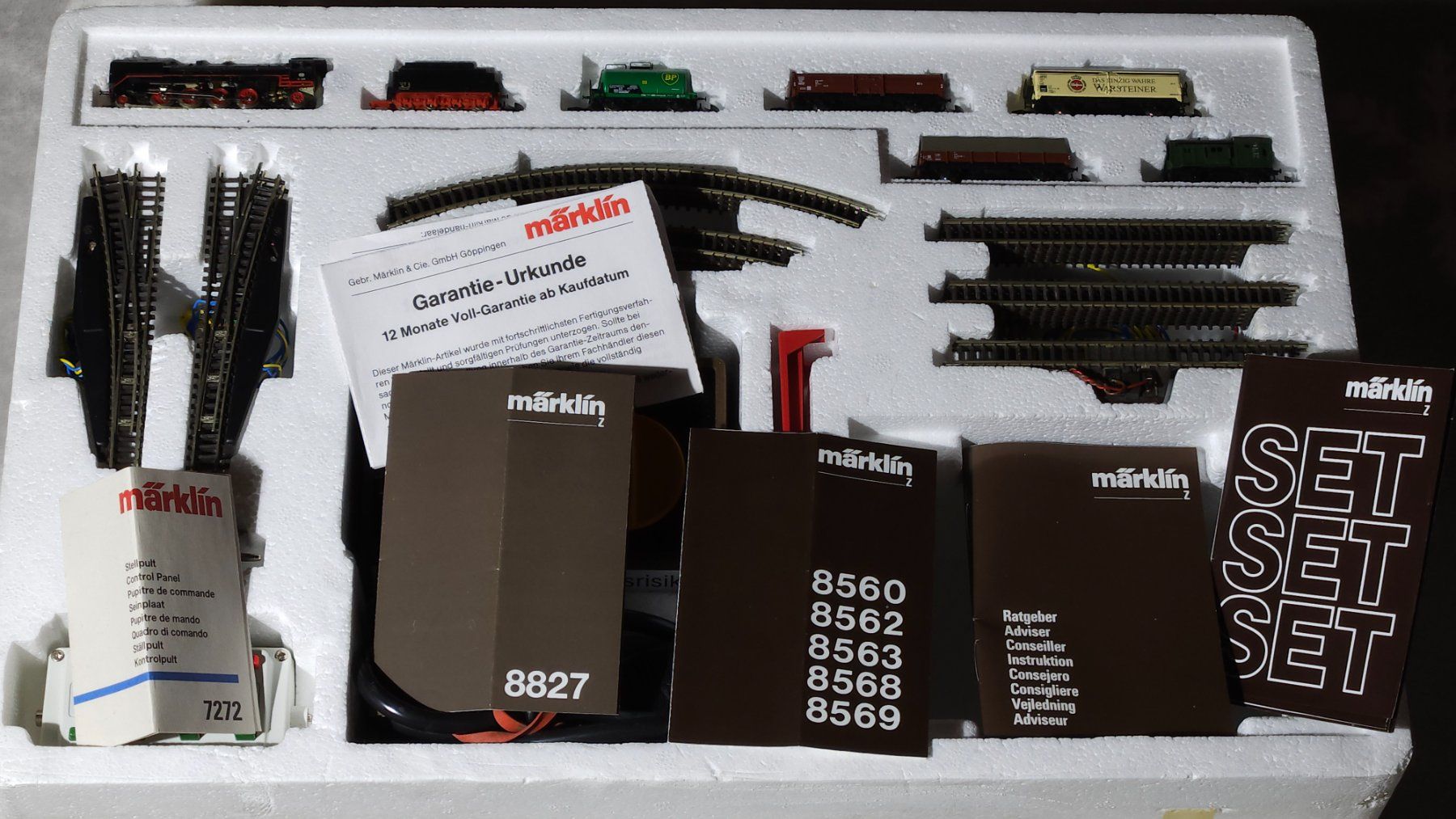Märklin Modellini di ferrovie: 81780: Start-Set m. Güterzug, Schienen u. Transformator, TOP – Nuovo (secondo la descrizione) da Therwil venduto da ZUG-Pferd 9