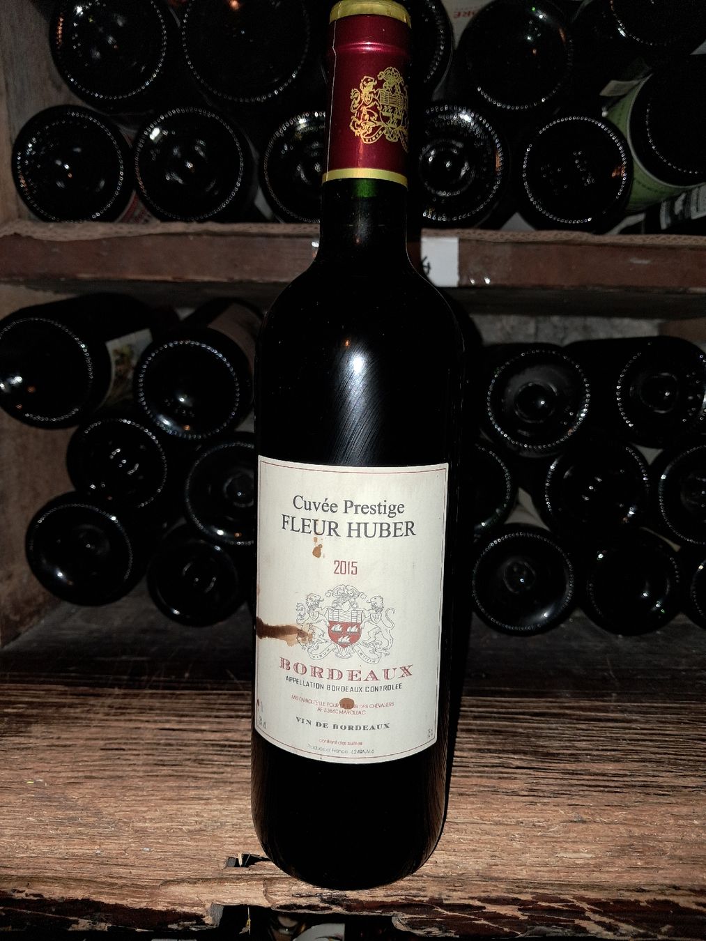 Vino: Bordeaux Cuvée Prestige Fleur Huber 2015 – Nuovo e nell'imballaggio originale da Le locle venduto da juliensaran