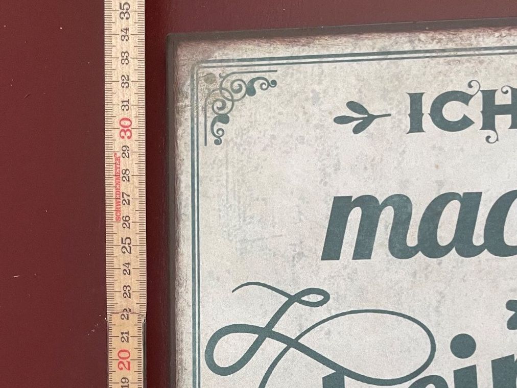 Insegne: Vintage Blechschild "Ich mache keine Fehler!" – Nuovo (secondo la descrizione) da Wald ZH venduto da shypi 1