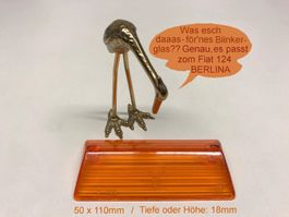Fiat 124 Berlina, Blinkerglas passt, vorne links und rechts