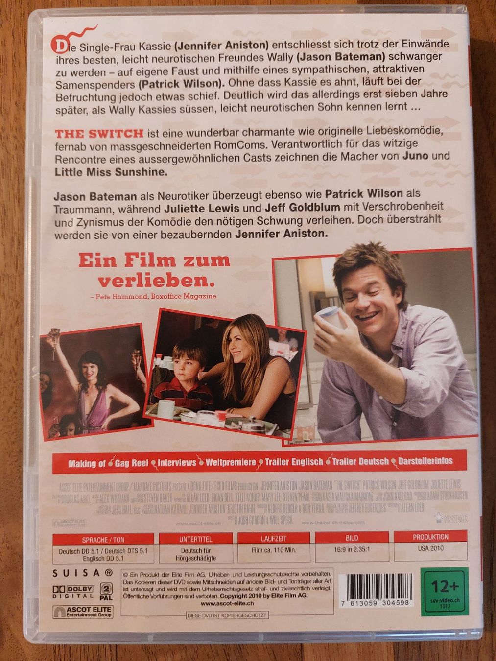 Alle DVDs: DVD - The Switch - Umständlich verliebt – Gebraucht aus Rheinfelden von FilmAuktion 1