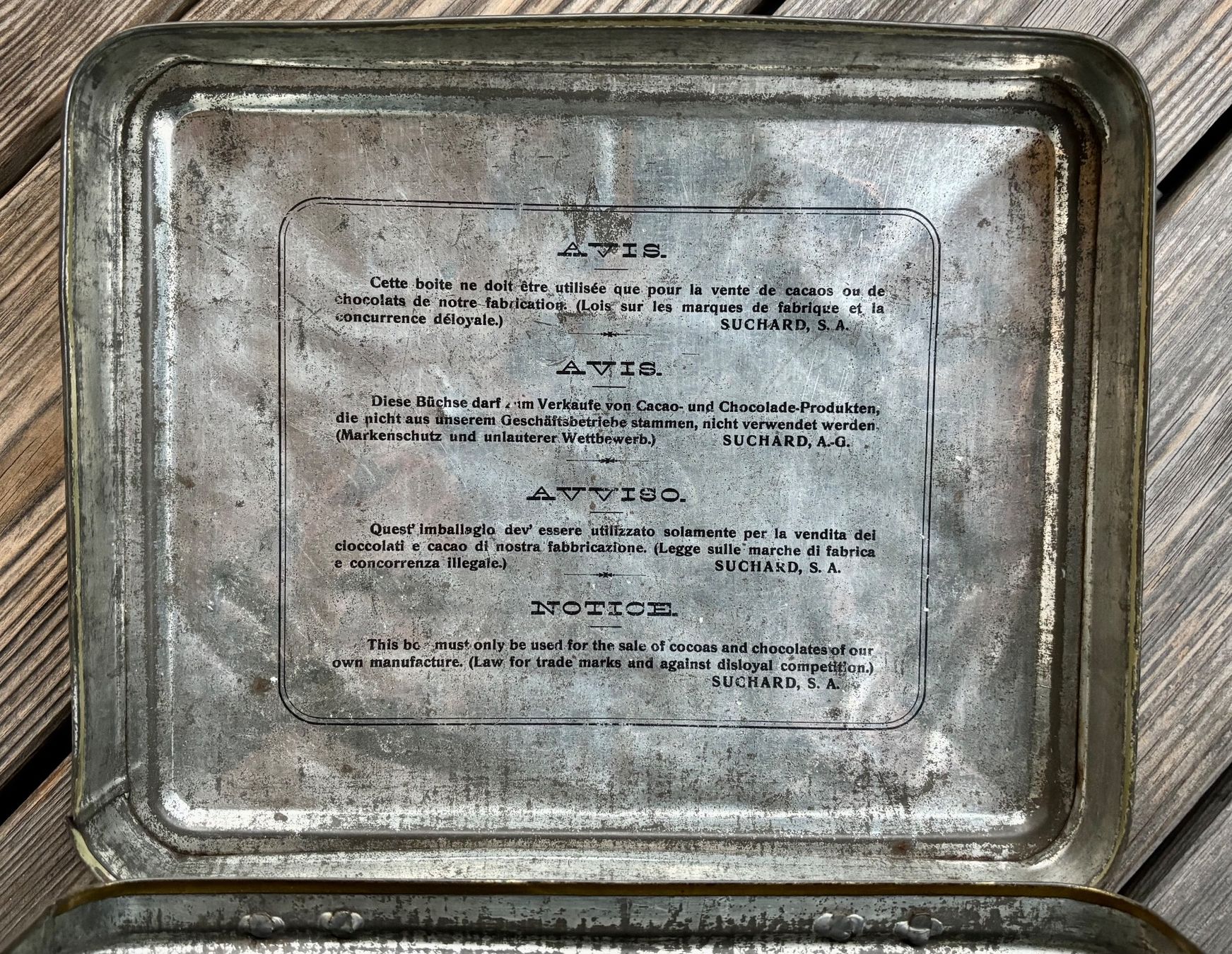 Suchard Barattoli: antike grosse SUCHARD CACAO Blechbüchse – Usato da Lüchingen venduto da Eeizo 7