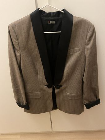MORGAN - Eleganter Blazer, Gr. 38, braun/schwarz