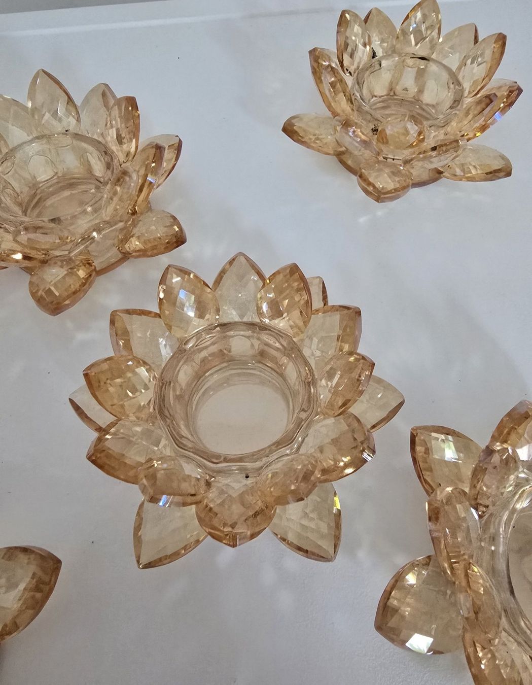 Tutte le decorazioni: Teelichter Glasblüte Kristalloptik – Usato da Bergdietikon venduto da ewa1005 2
