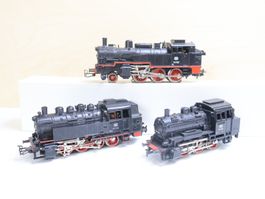 Märklin 3 x Loks H0 Dampfloks BR 74 & Co - Set