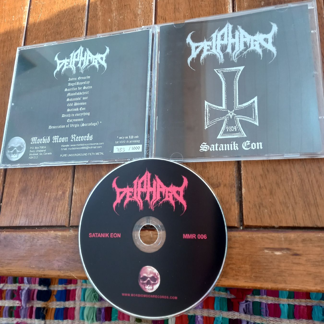 CD: deiphago- satanik...(383/1000) – Usato da St-Cergue venduto da VeganWarrior