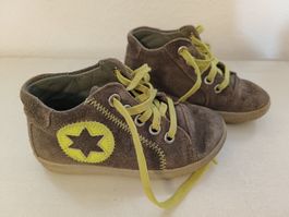 Superfit Moppy Schuhe Leder Gr 24 Kinder Braum/Gelb Herbst