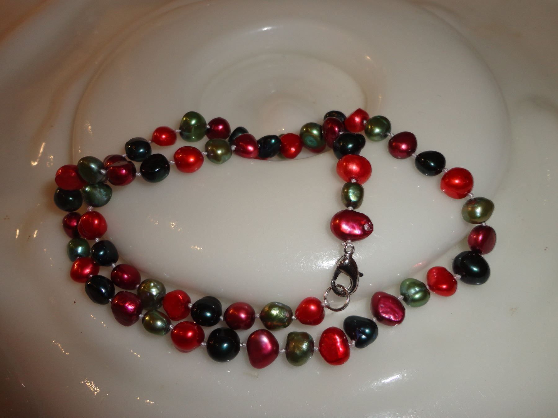 Catenine: Halskette - Süsswasserperlen Barock – Nuovo (secondo la descrizione) da Biberist venduto da tl-schmuck 1
