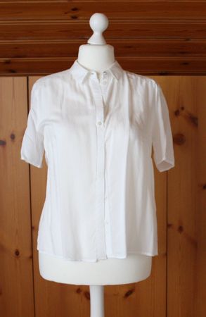 Bluse Kurzarm CH. VÖGELE weiss Gr. L