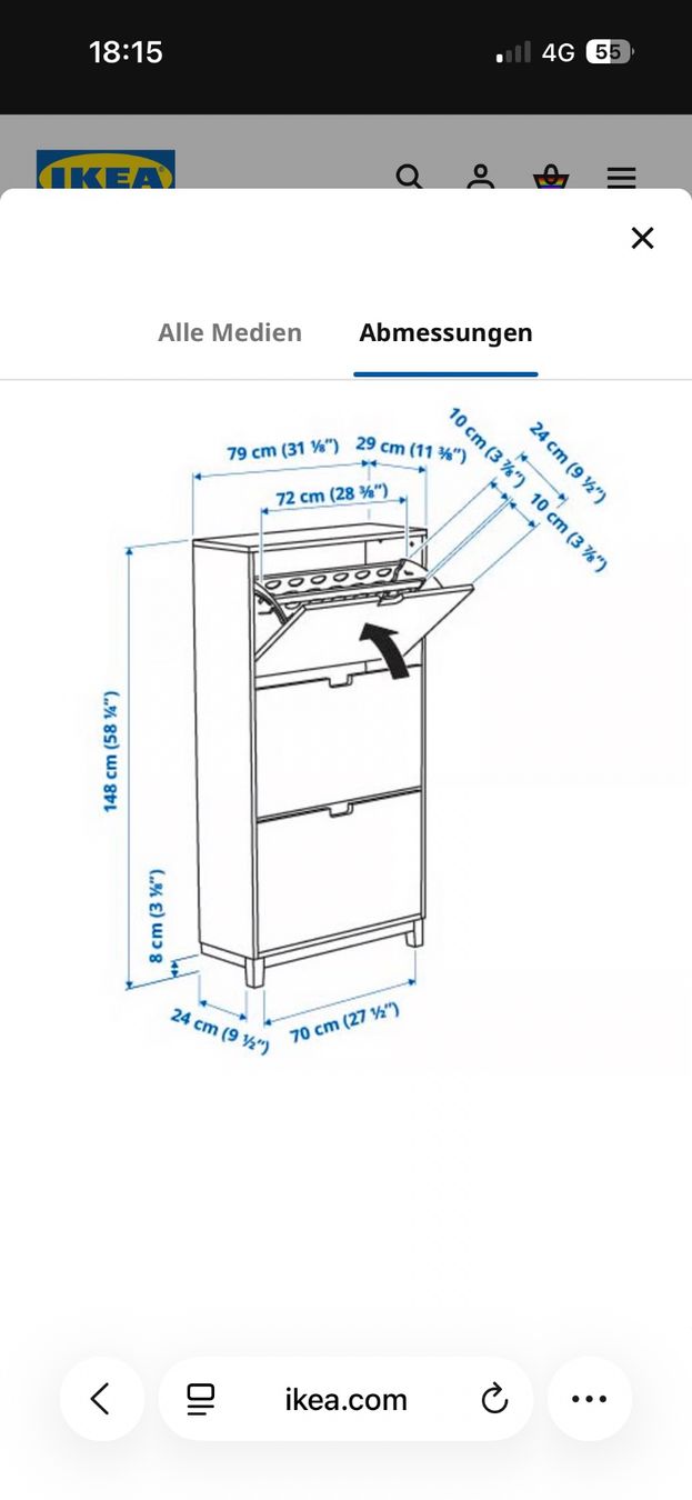 Ikea Armadi: Schuhschrank Ikea Ställ weiss – Usato da Schlieren venduto da fio_8vsj 4