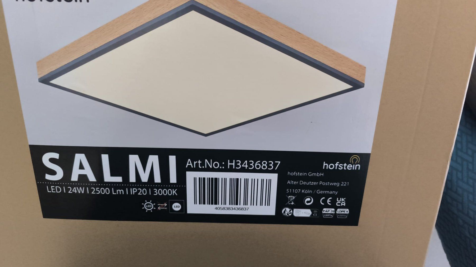Lampadari & plafoniere: Hofstein Salmi Deckenpanel, LED, neu, Originalverpackt! – Nuovo e nell'imballaggio originale da Würenlingen venduto da Striga 1