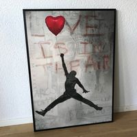 Michael Jordan LOVE Pop Art Kunst Basketball Air Bild Modern
