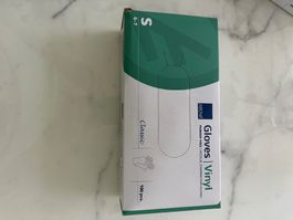 Einweghandschuhe Vinyl Classic Transparent Größe S,100 Stück