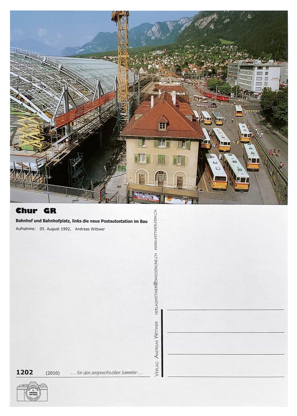 Cartoline postali: Chur alte Postautostation Postauto Saurer RH Bahn RhB ABDe – Nuovo (secondo la descrizione) da Bern venduto da AWiBe