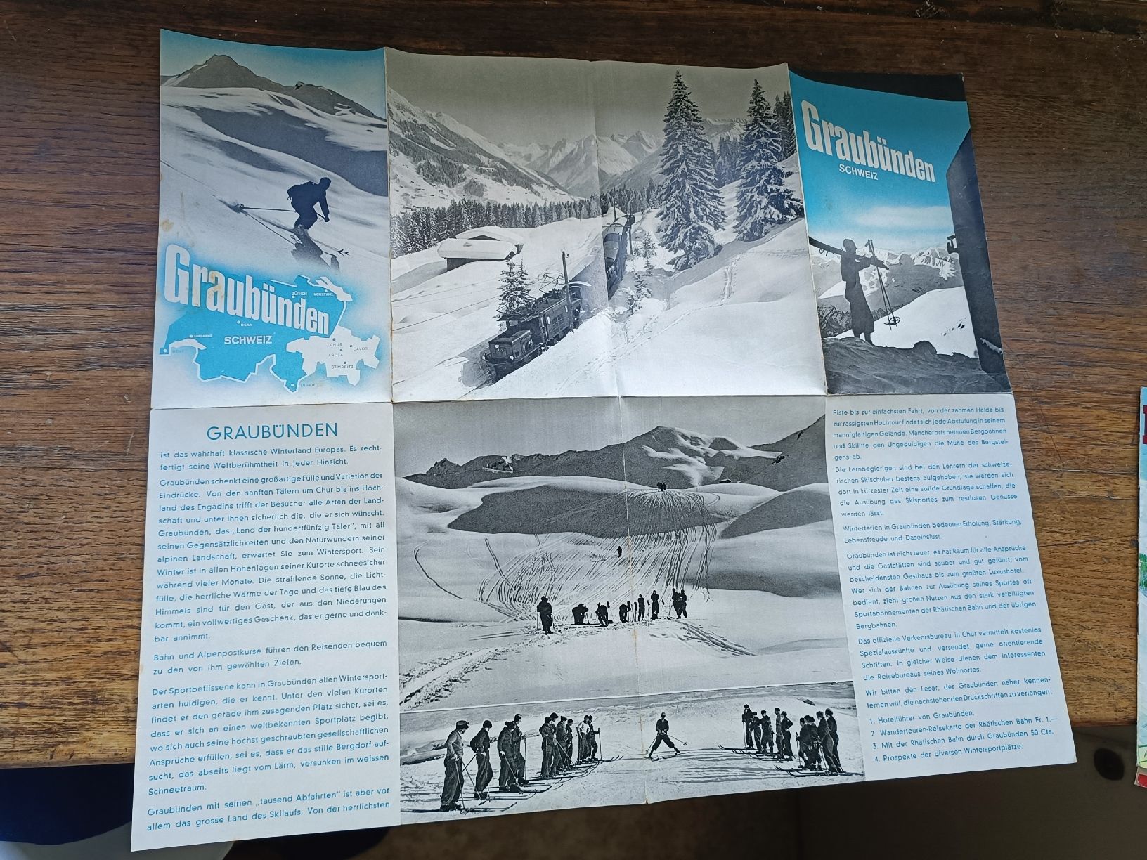 Documenti: Alter Prospekt / Graubünden - Ausgabe ca. 1939 – Usato da Brugg AG venduto da Ente015 3