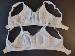 2 Sport BH's Soft Bra 70E Shock Absorber getragen weiss