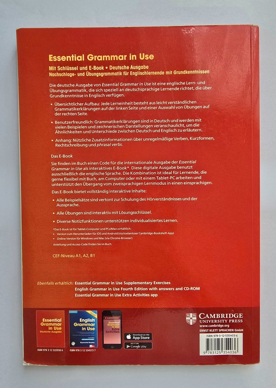 Livres: Essential Grammar in Use, Deutsche Ausgabe – D'occasion à Zürich par pfo_tjp8 1