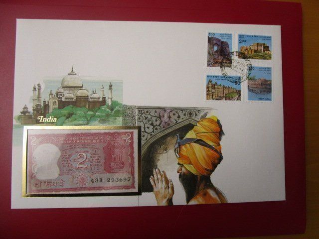 Billets de banque: Notenbrief Indien – Neuf avec emballage d'origine à Luzern par Horoskop1