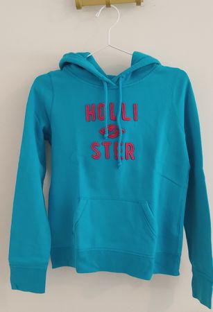 Original Hollister Hoodie turquoise size M unisex used