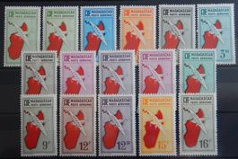 Madagaskar Franz. Kolonie ex. Kat. 214-280 * 1935/41