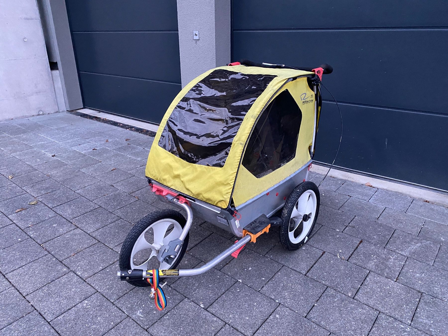Anhänger: robuster Velo-Kinder-Anhänger/Jogger Weber Ritchie 2 – Gebraucht aus Kreuzlingen von ihobdiglei 1