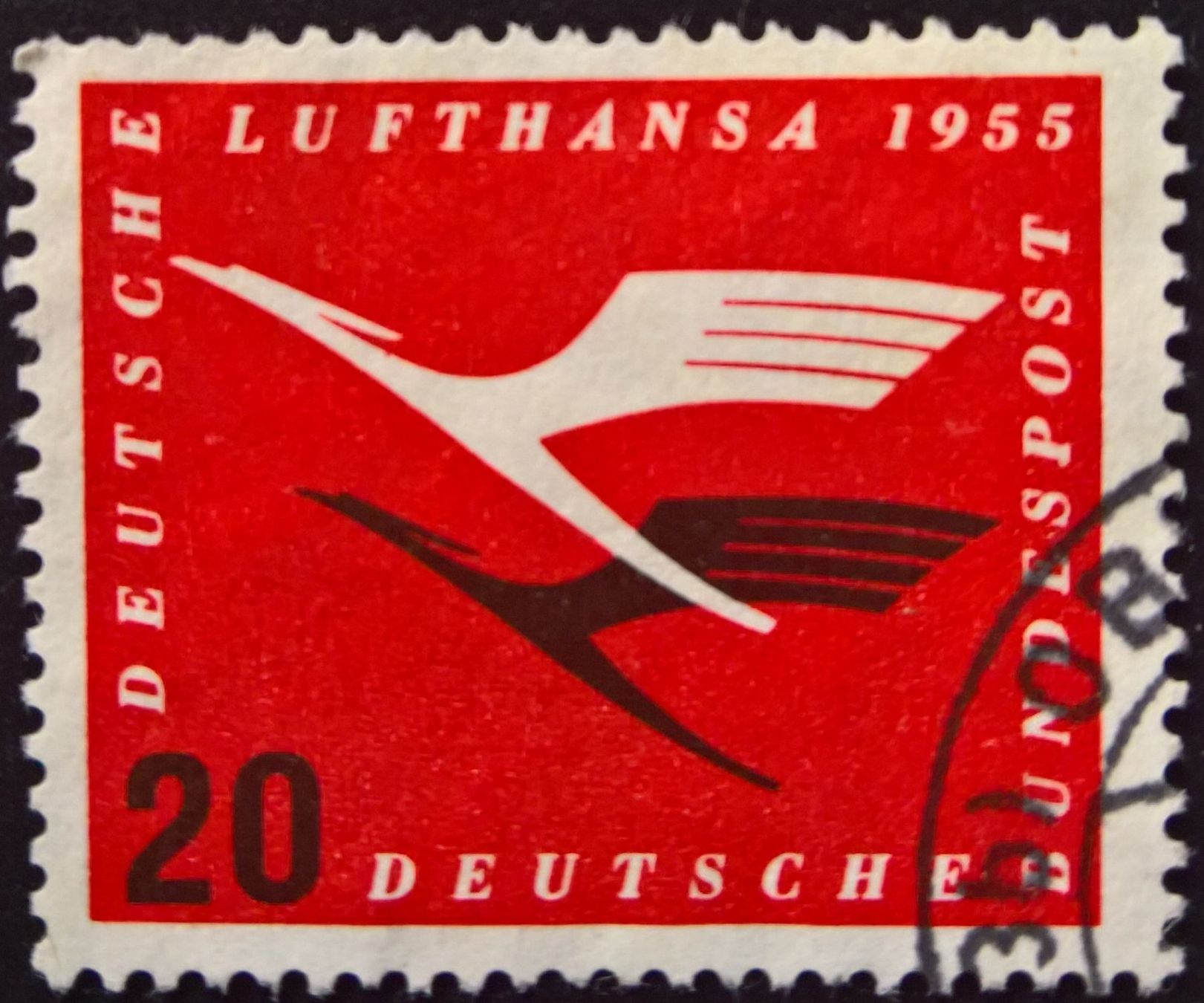 Tutti i francobolli: Deutsche Bundespost 1955 Briefmarke gestempelt – Usato da Lohn-Ammannsegg venduto da konstrwu