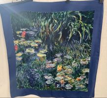 Splendide carré de soie LES NYMPHÉAS Monnet Musée ORANGERIE