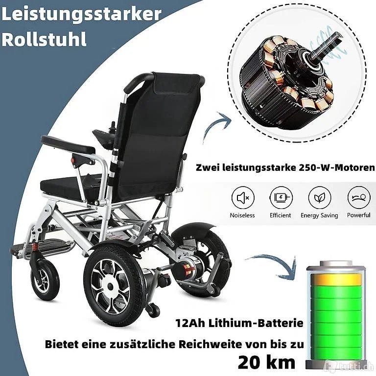Sedie a rotelle: Aktion !!! leichter Elektrorollstuhl, Neuware – Nuovo e nell'imballaggio originale da Vinelz venduto da AlexNetti007 3