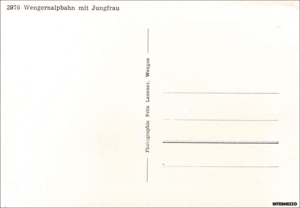 Cartoline postali: Bahn // Wengernalpbahn Zahnradbahn Jungfrau Winter – Usato da Basel venduto da intermezzo12 1