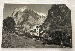 Grindelwald Kirche und Wetterhorn
