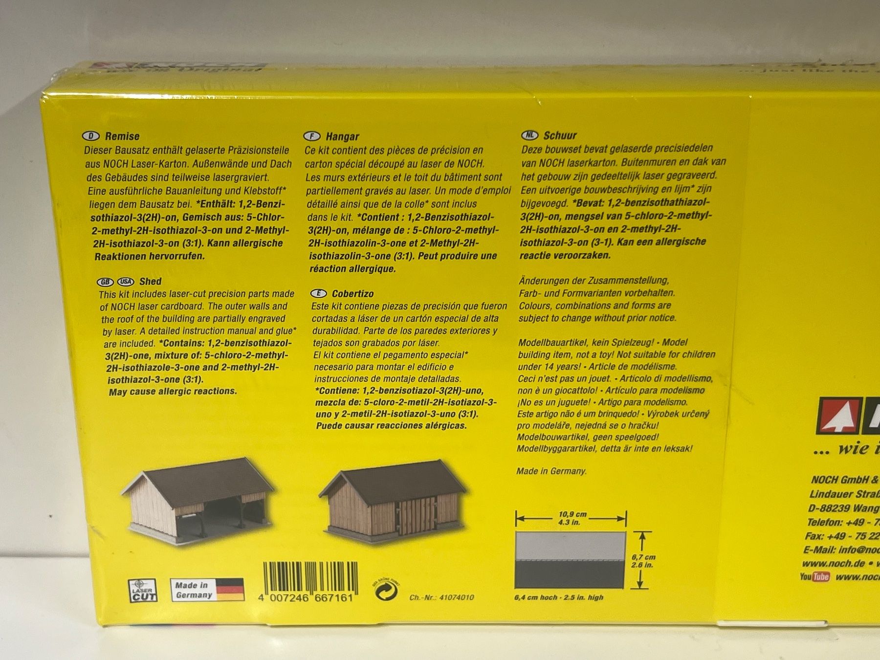 Noch Modellini di ferrovie: Noch 66716 Remise LASER CUT H0 – Nuovo e nell'imballaggio originale da Neuenhof venduto da ludovicco 2