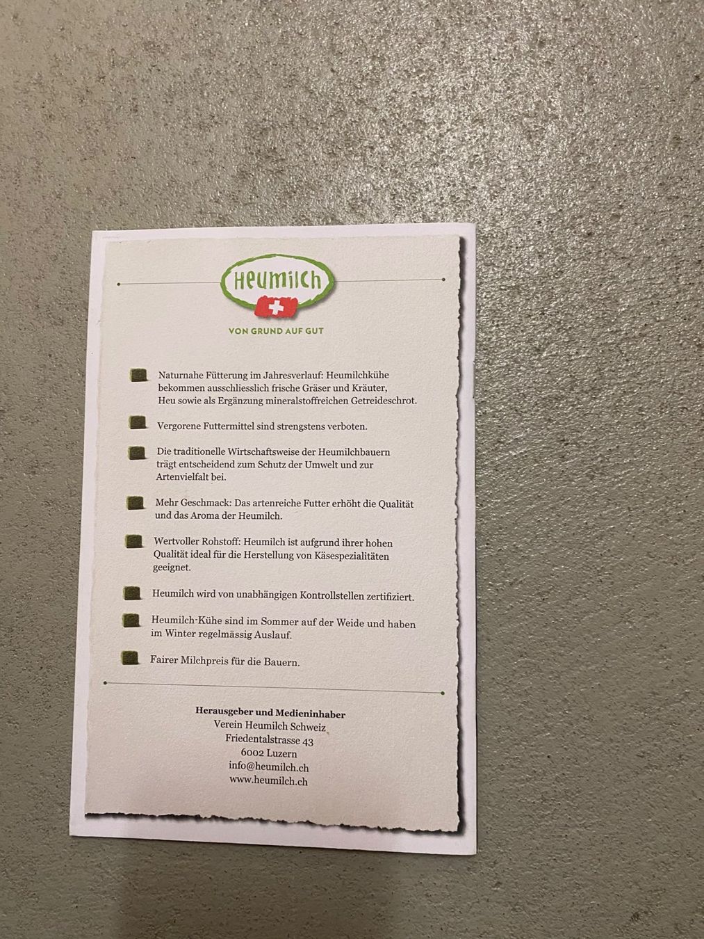 Zeitschriften & Magazine: Heumilch Rezeptheft Kinderküche – Gebraucht aus Zürich von drummergirl98 1