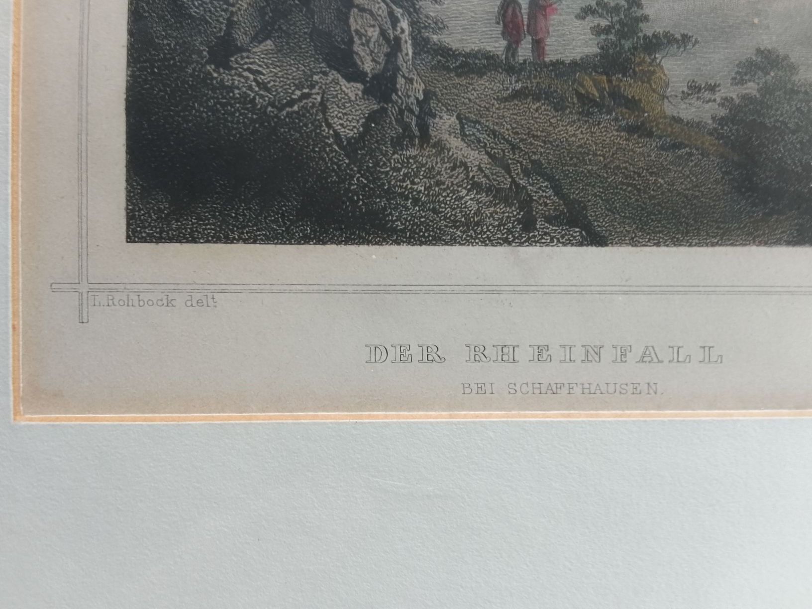 Incisioni: Stich Rheinfall mit Rahmen – Usato da Ebmatingen venduto da swiss.canadian 2