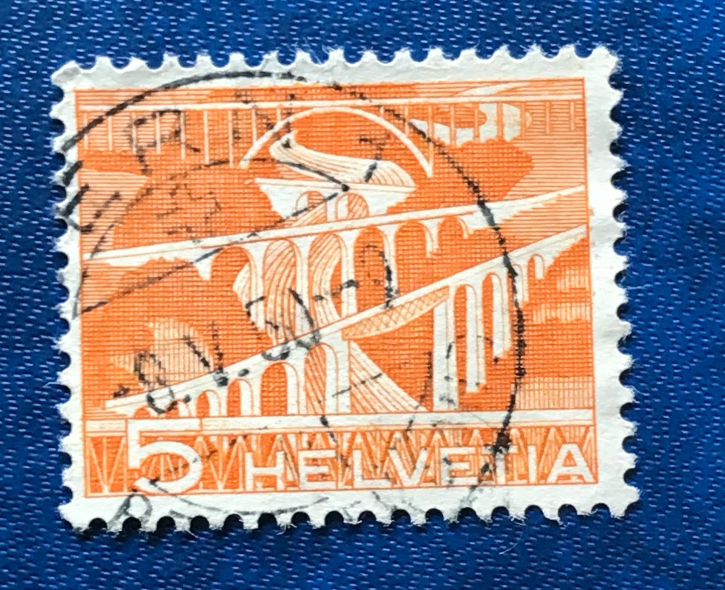 Tutti i francobolli: Nr.298 mit Stempel Strassenbrücken  1949    – Usato da Aarau venduto da Billa007