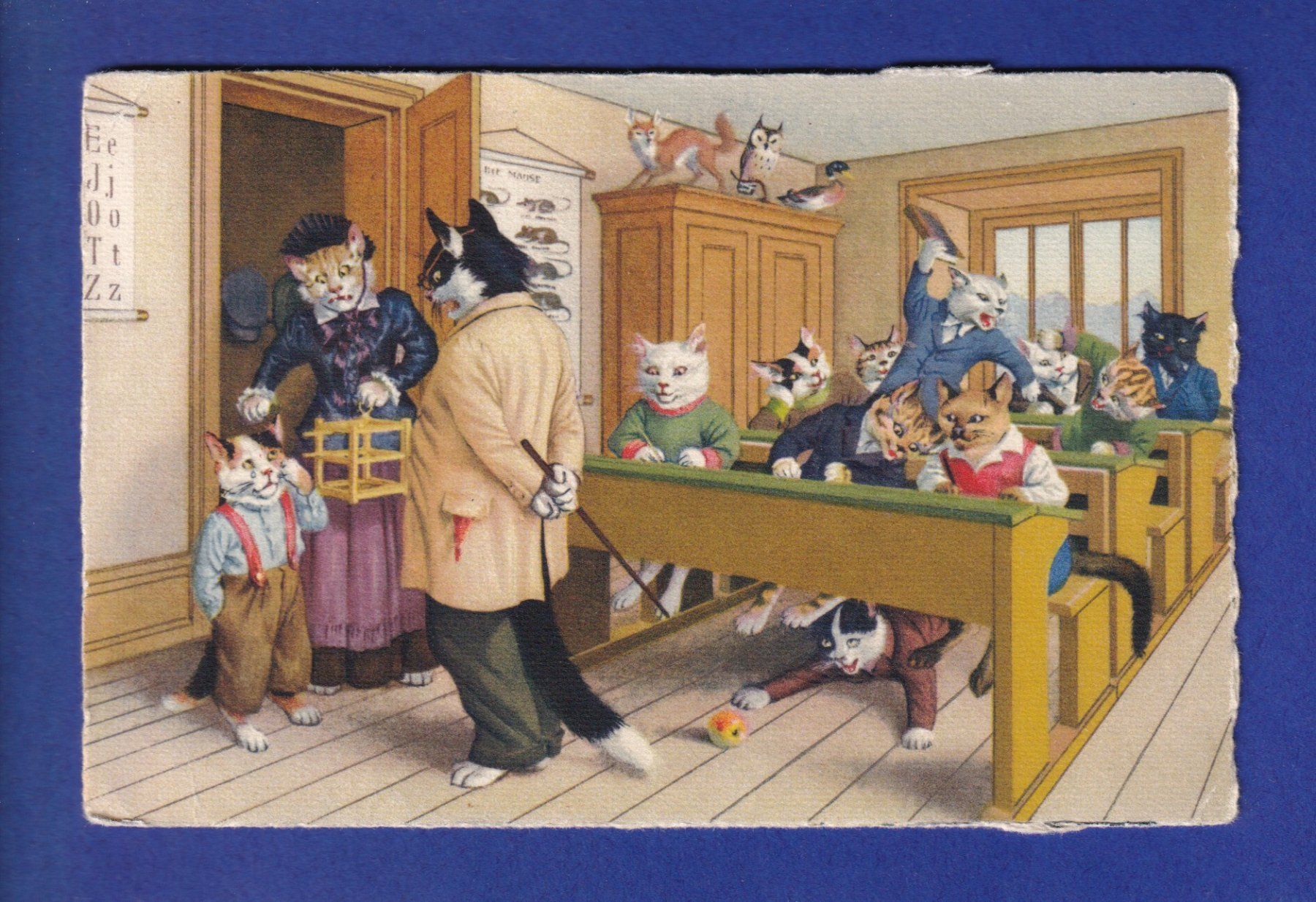 Ansichtskarten: CHAT - Chats humanisés // pli d'angle // – Gebraucht aus Pully von nicecards-shop