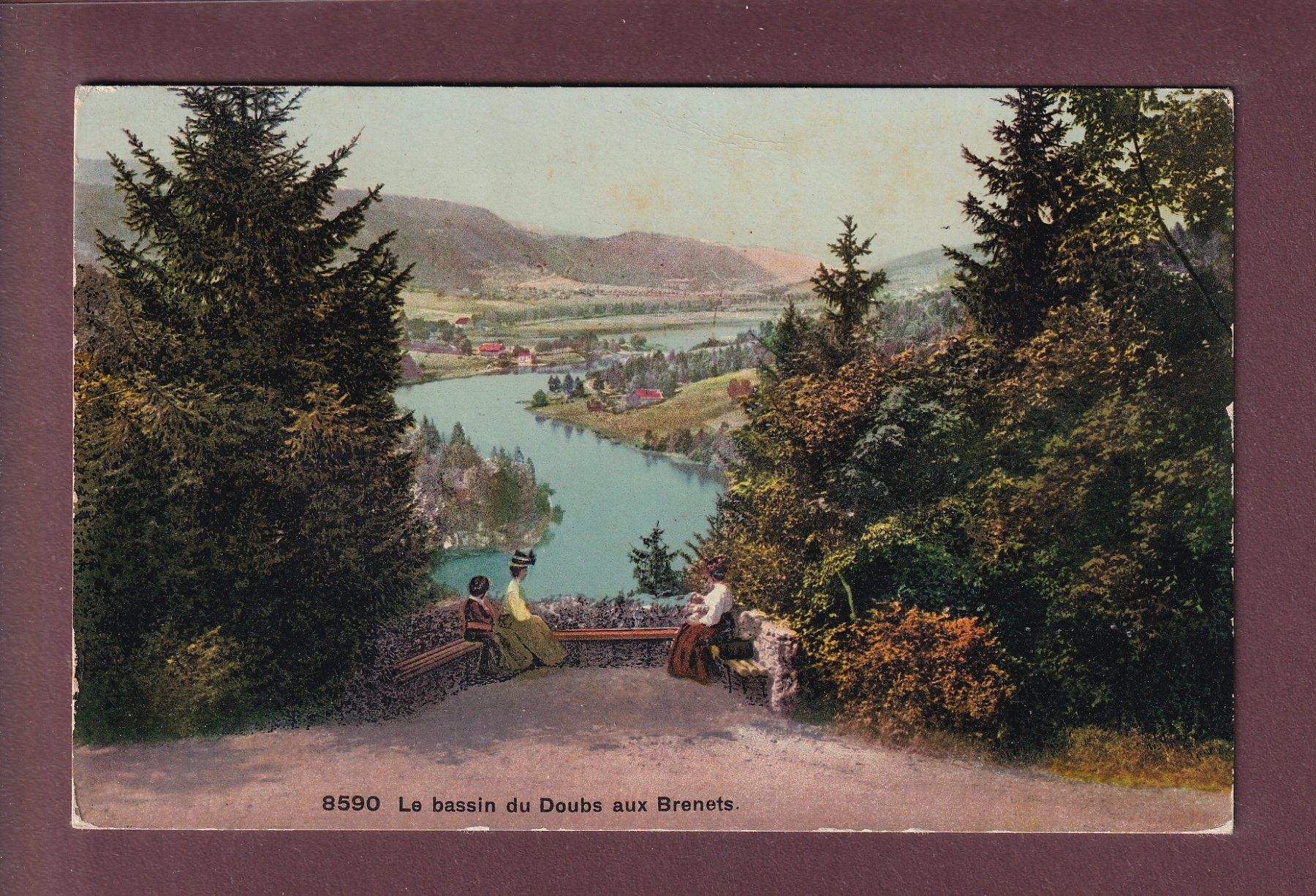 Ansichtskarten: LES BRENETS - Bassin du Doubs - 1910 – Gebraucht aus Pully von nicecards