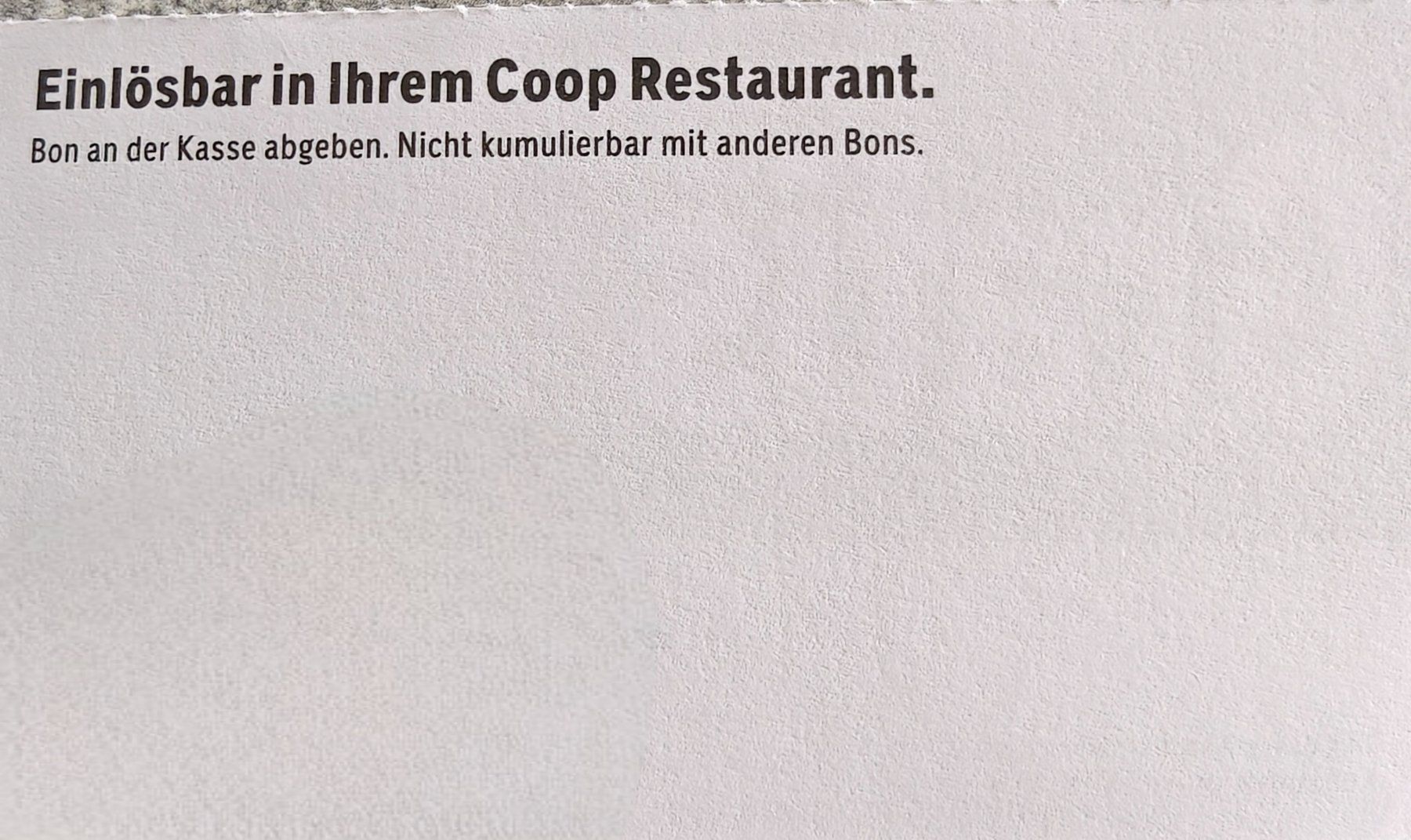Buoni: Gutschein Gratis Kinder Menü im Coop Restaurant – Nuovo (secondo la descrizione) da Schmiedrued venduto da elvis_88 1