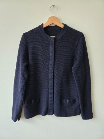 PETER HAHN CARDIGAN, MARINEBLAU, GRÖSSE M, PERFEKTER ZUSTAND