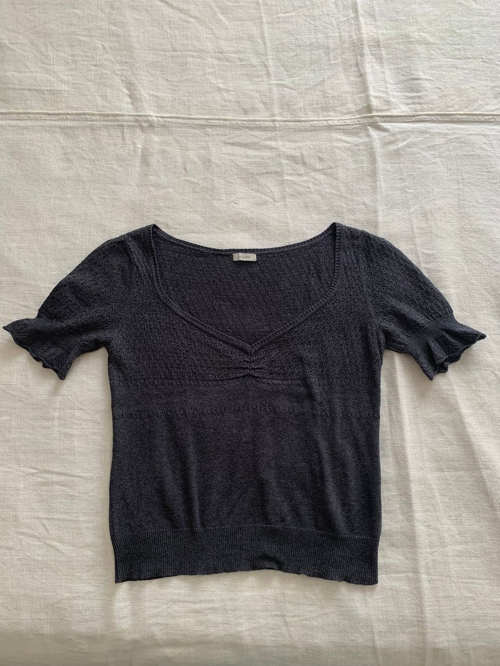T-shirt: Noa Noa Strick Shirt grau Gr. XS – Usato da Thun venduto da Crown7 4