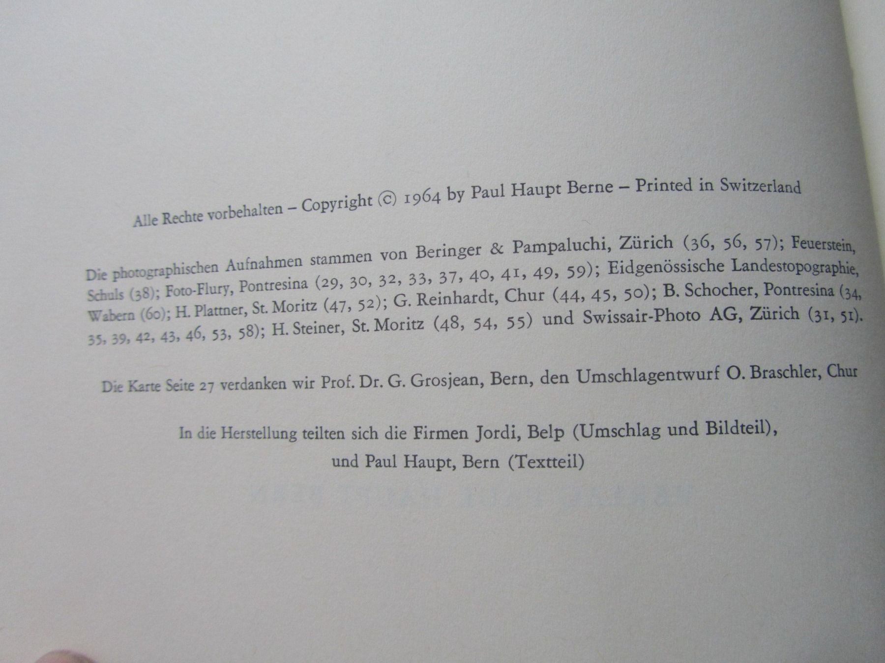 Libri: Schweizer Heimatbücher  -  Pontresina – Usato da Seengen venduto da mikelele 1