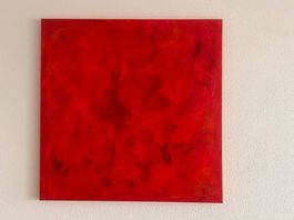 Abstraktes Acrylgemälde auf Leinwand 100 x 150 cm