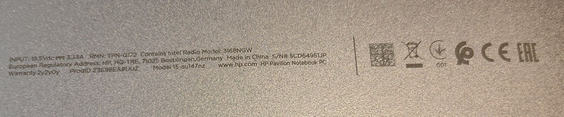 Hewlett Packard Notebooks: PH-Pavilion Notebook PC 128 GB Windows 10 – Gebraucht aus Uttigen von Casino10 1
