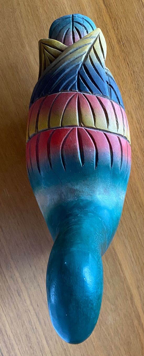 Statuette: Ente Holz, farbig, alt – Usato da Rosshäusern venduto da Reb_87sr 7