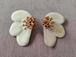 Statement-Ohrstecker Blumen, Modeschmuck