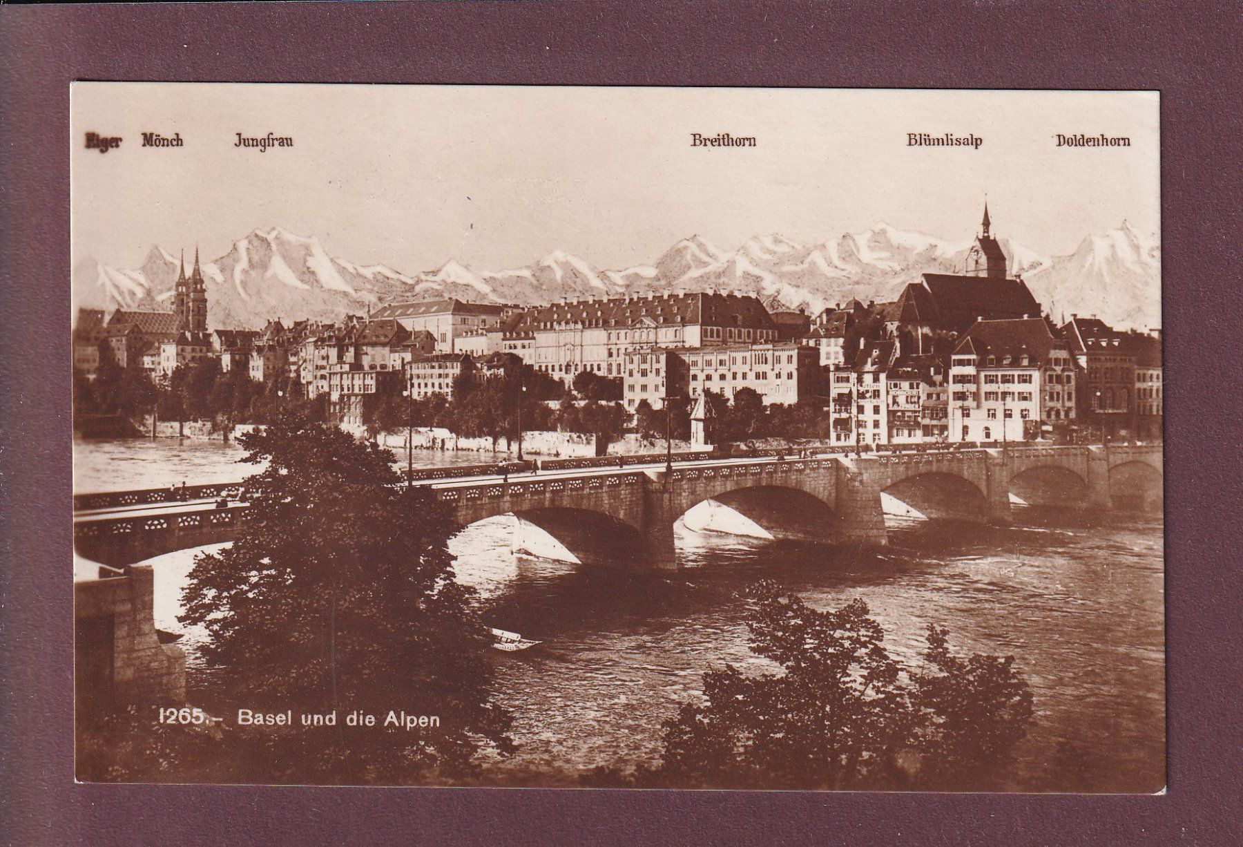 Cartes postales: BASEL und die Alpen – D'occasion à Pully par nicecards