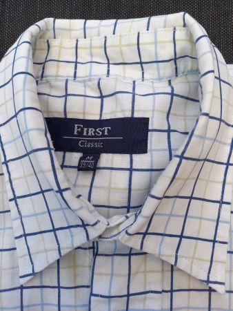 Sommerhemd Kariert von First, Gr. M (39/40) - Top Zustand!