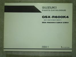 Ersatzteil -Katalog Suzuki GSX-R 600K4  Jg.2004-1