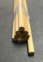 10x Rundstäbe aus Eiche, Durchmesser 20mm