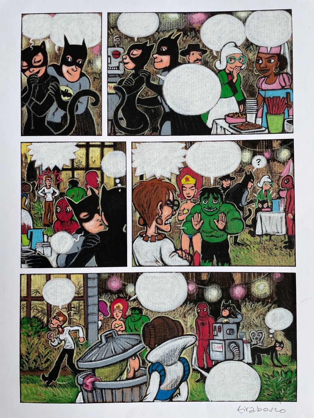 Comics: Tom TIRABOSCO. Planche originale "Léo et Léa" – Gebraucht aus St-George von Raretefacts