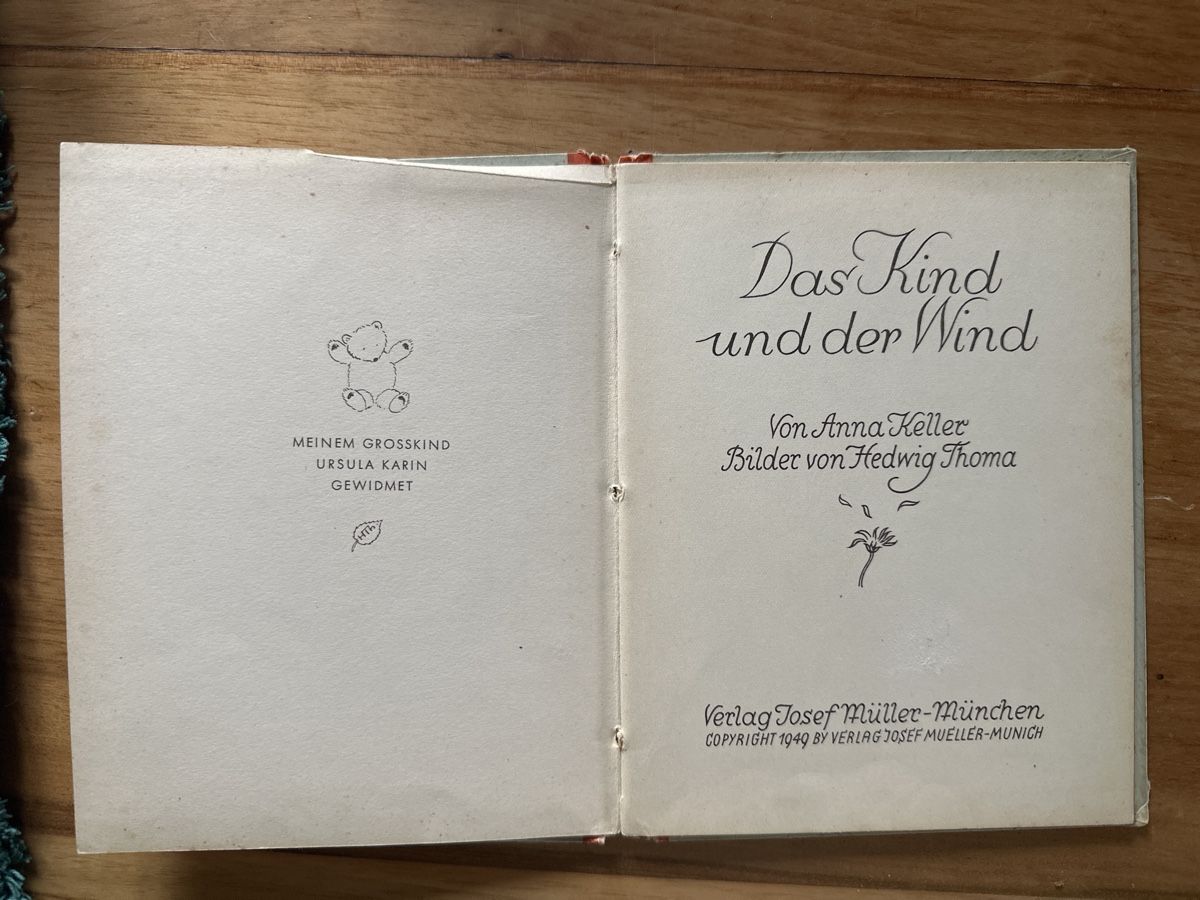 Livres: 1949: Das Kind und der Wind, Anna Keller – D'occasion à Frauenfeld par aluma14 2